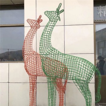 天津玻璃鋼卡通長頸鹿雕塑