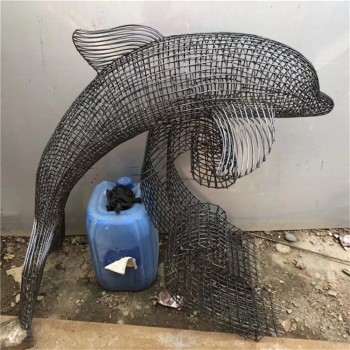 上海不锈钢海豚雕塑定制