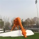 北京大型不锈钢长颈鹿雕塑厂家产品图