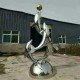 内蒙古不锈钢海豚雕塑厂家产品图