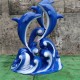 玻璃钢卡通海豚雕塑图