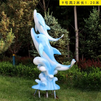 上海不锈钢海豚雕塑定制