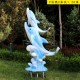 玻璃钢海豚雕塑图