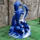 不锈钢抽象海豚雕塑图