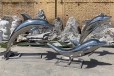 天津不锈钢抽象海豚雕塑厂家