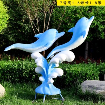 鏤空發(fā)光海豚雕塑生產(chǎn)廠家