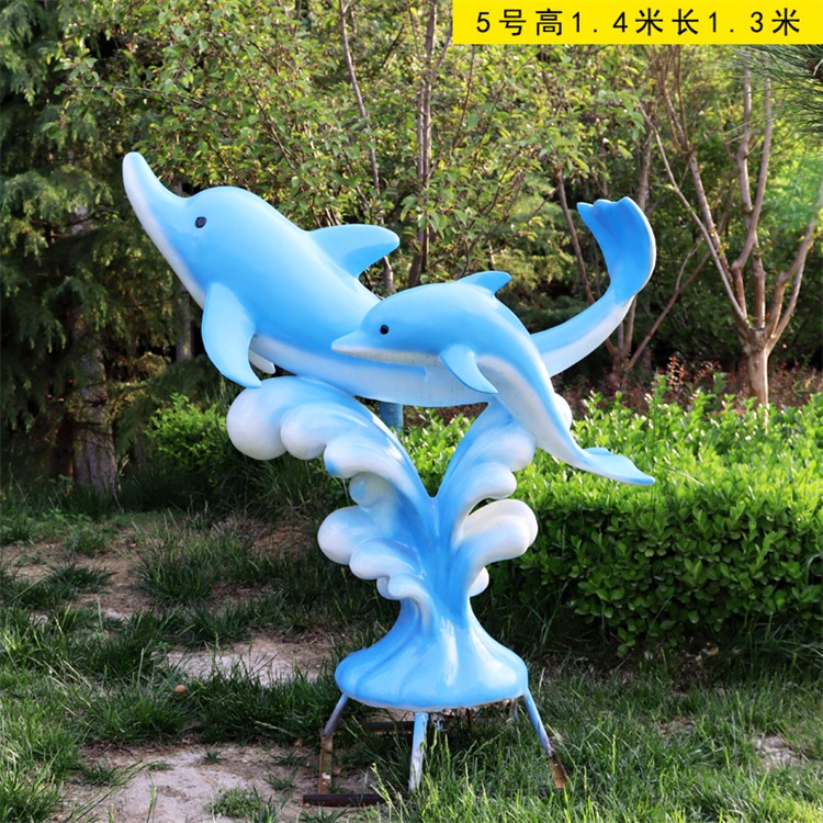 山西玻璃钢仿真海豚雕塑厂家