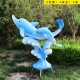 海豚雕塑定制图