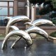 不锈钢镂空海豚雕塑多少钱产品图