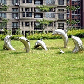 公园海豚雕塑加工厂