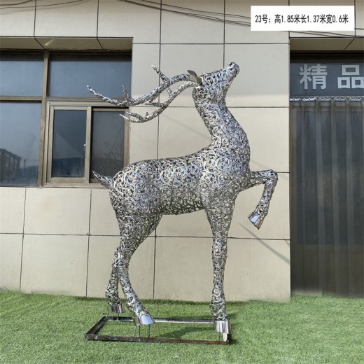 泡沫梅花鹿雕塑定做,各種仿真動物雕塑