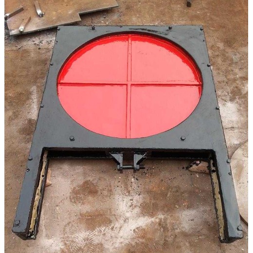 仙桃水渠1.0米鑄鐵閘門(mén)仙桃側(cè)搖1噸啟閉機(jī)