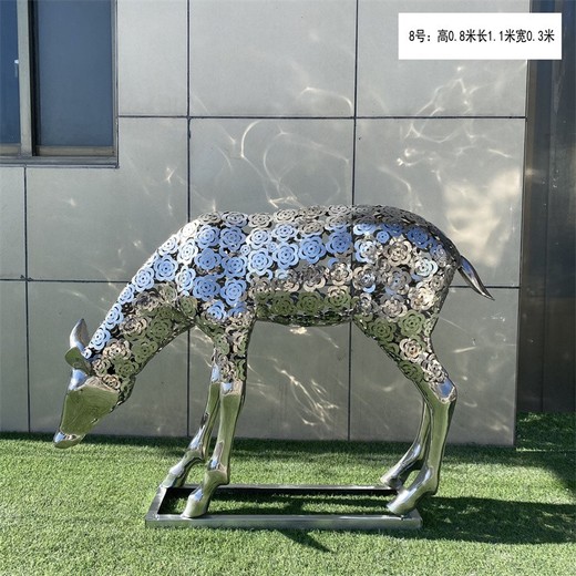 不銹鋼梅花鹿雕塑加工廠(chǎng),各種仿真動(dòng)物雕塑