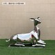 曲陽玻璃鋼卡通梅花鹿雕塑定制圖