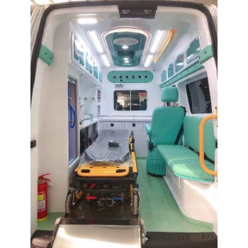葫芦岛市重症转院联系救护车/接送患者/当地派车