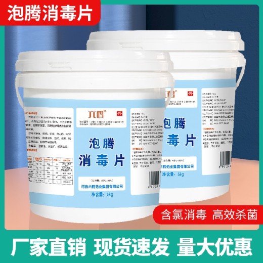 北京小量饮用水消毒六鹤泡腾消毒片品牌
