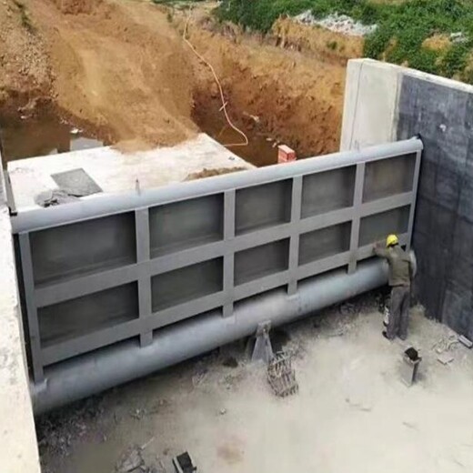 安康水電站水利渠道景觀合頁壩