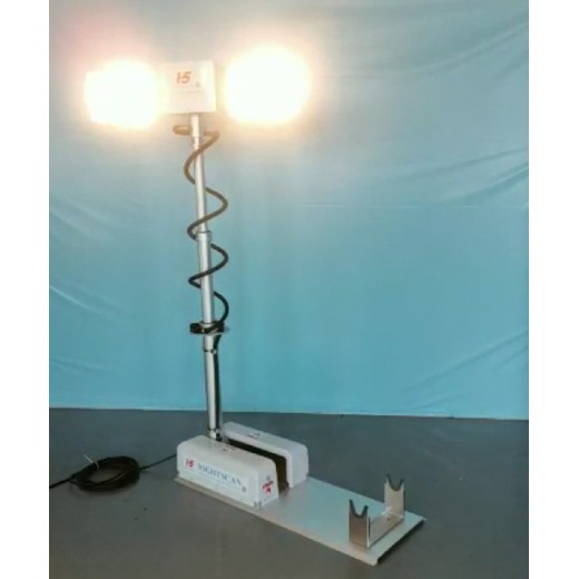 升降照明灯杆移动照明设备厂家河圣升降式LED高杆照明灯