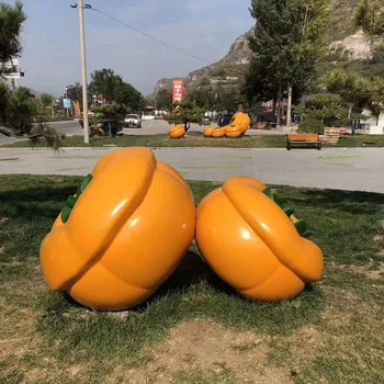 內(nèi)蒙古公園綠地玻璃鋼柿子雕塑批發(fā)