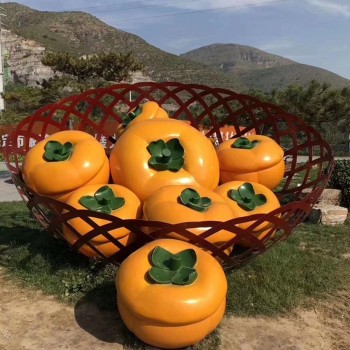 西藏公园绿地玻璃钢柿子雕塑多少钱