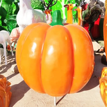 廣西景觀玻璃鋼南瓜雕塑可按尺寸定制