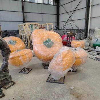 內(nèi)蒙古戶外玻璃鋼柿子雕塑多少錢玻璃鋼仿真水果柿子雕塑