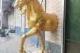 彩绘玻璃钢马雕塑，八匹马雕塑,仿真动物雕塑
