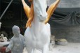 彩绘玻璃钢马雕塑价格