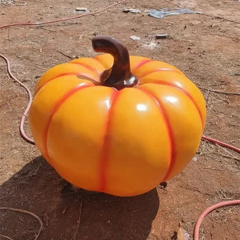 廣西景觀玻璃鋼南瓜雕塑可按尺寸定制