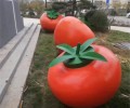河南公园绿地玻璃钢柿子雕塑定做玻璃钢仿真水果柿子雕塑