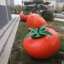 安徽户外玻璃钢柿子雕塑定做图片
