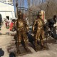 北京户外古代士兵雕塑，蒙古士兵雕塑图