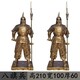 戶外古代士兵雕塑圖