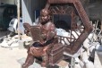 河北写实读书人物雕塑，学生读书雕塑