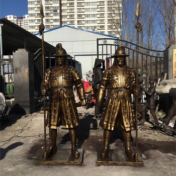 內(nèi)蒙古玻璃鋼古代士兵雕塑定制