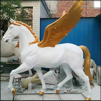 寫實玻璃鋼馬雕塑
