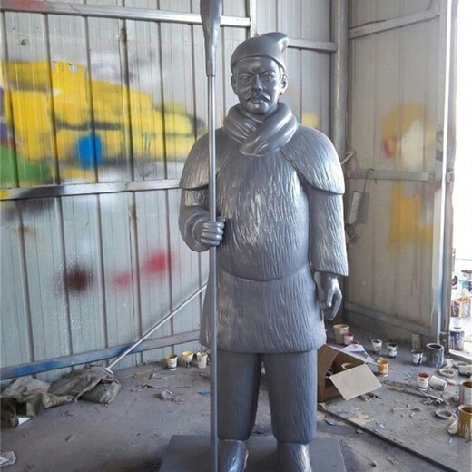 天津玻璃鋼古代士兵雕塑廠家