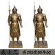 仿銅古代士兵雕塑圖