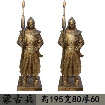 內(nèi)蒙古制作古代士兵雕塑加工廠