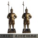天津仿真古代士兵雕塑，站岗士兵雕塑产品图