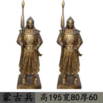 內(nèi)蒙古制作古代士兵雕塑圖片