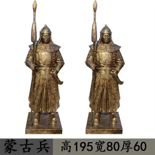 内蒙古制作古代士兵雕塑图片