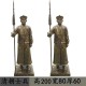 制作古代士兵雕塑圖