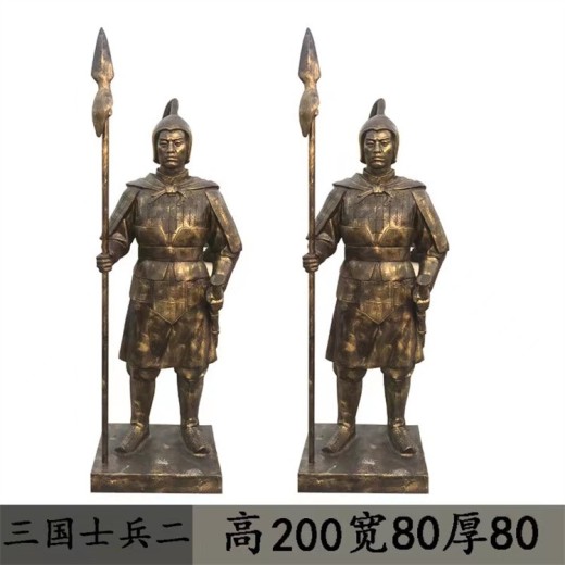 仿铜古代士兵雕塑定制
