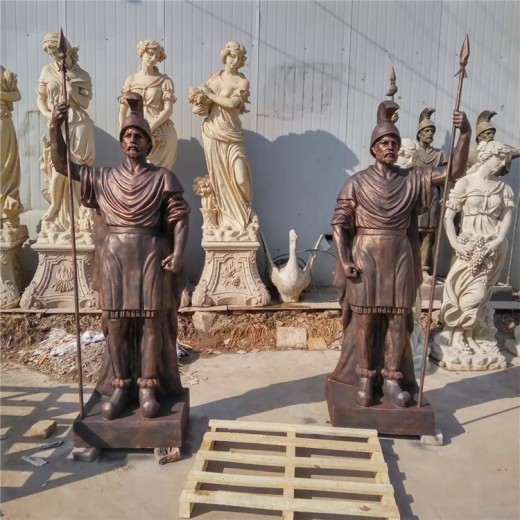 古代士兵雕塑，士兵人物雕塑