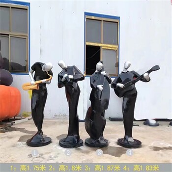 曲陽樂器音樂人物雕塑，彈鋼琴人物雕塑
