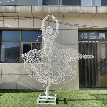 曲陽(yáng)制作跳舞人物雕塑，芭蕾人物雕塑