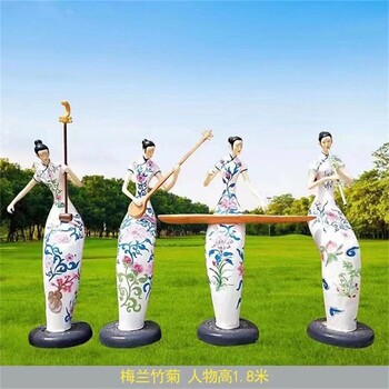曲陽彩繪音樂人物雕塑廠家