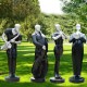 河北抽象音乐人物雕塑，吹拉弹唱人物雕塑产品图