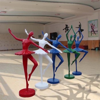 曲阳不锈钢镂空跳舞人物雕塑图片